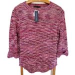 Adrienne Vittadini Knit Sweater Cuffed Sleeved L Photo 0
