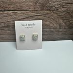 Kate Spade “opal” Glitter Square Gold Tone Pierced Stud Earrings NWT $32 Photo 8