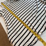 Bellamie blouse loose fit stripes cold shoulder short sleeve cut out Sz large Photo 2