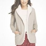 Lands' End Lands’ End Women's Cozy Sherpa Fleece Cardigan Size Medium Beige Photo 1