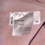 Reformation  Evelyn One Shoulder Blush Pink Maxi Dress Slit‎ Sz 10 NWT Photo 8