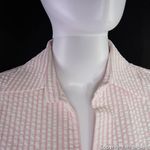 NWT Petersyn Silvia Long Sleeve Cotton Cropped Top w/ Bell Sleeves, Roses‎ Pink Size M Photo 4