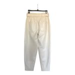 Veronica Beard Ecru Vegan Leather Atala Pants Tapered Leg Women's Size 2 NWT Photo 6