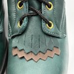 Laredo  Performair Boots Women's 8 Green Leather‎ Fringe USA Made VTG 90s w/box Photo 6