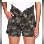 DL1961  Premium Denim Camile Belted Paper Bag Shorts Camo Women's Camo Size 26 Photo 2