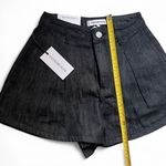 We Wore What NWT Wide Leg Denim Shorts in Dark Grey, Size 23 Photo 5