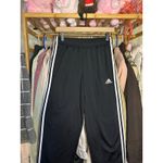 Adidas 3 Stripe Tricot Straight Leg Sweat Pants Size Small Black and White NWT Photo 9