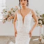 Casablanca Bridal Wedding Dress Style Este White Size 12 Photo 1