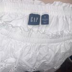 Gap Organic Cotton Ruffle Eyelet White Mini Skirt - Sz.Small Photo 1