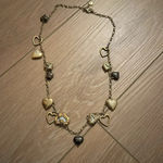 Betsey Johnson  SNAKESKIN HEARTS AND LOCKET NECKLACE Photo 1