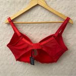 NEW Fig Leaves Juliette Lace Plunge Bra sz 38FF Red Underwire Bra Photo 3