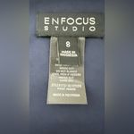 ENFOCUS STUDIO Elegant Navy and White Floral Midi Dress Blue Size 8 Photo 5