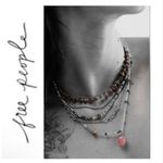 Free People NWT Aurelia Layered Necklace in Blush Photo 1