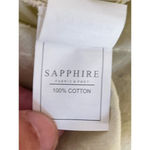 Sapphire Kurta Womens XS Yellow Embroidered Cotton Blouse Long Sleeve Party Wear Photo 9