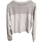 VS PINK White Crop Top Logo Lounge Sweater Small Mesh Back Womens Teens Photo 1