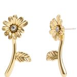 Coach Crystal Flower Daisy Stud Earring NWT Photo 0