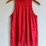 Blue Rain | High Neck Lace Sleeveless Top Photo 1