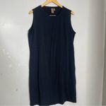 Indyeva Black Leveza Lyocell Knit Athletic Tank Pockets Dress Women XL Photo 1