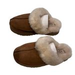 UGG Women's  Brand Disquette Platform Slippers Shoes Size 9 Chestnut 1122550 New Photo 0