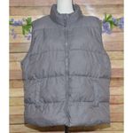 Heat Keep Ladies Gray Sleeveless Quilted Puffer Jacket Size XXL Pocket Insulated Photo 0
