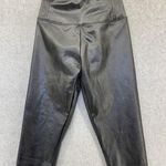 BP  Women's Pleather Pants Leggings Solid Black Small Pull On Photo 7