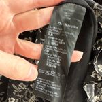 The Kooples FLAWED  Rodeo Snake Print Silk Ruffle Dress, Black/Cream, Size Small Photo 12