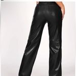 SheIn Leather Jeans Pants Black Size PETITE XS Biker Goth Moto Photo 1