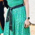 Zesica Bohemian 2023 summer midi dress Green Size M Photo 3