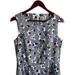 Anne Klein Women Dress 10 Geometric Dot Pockets Belt Flare Career Travel Event Photo 6