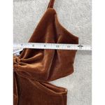 H.I.P. Just Polly Women's Bodysuit Velvet Brown Size XS Cutout Sleeveless Photo 7