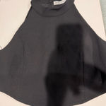 ZARA Women's Black Halter Tank Top Size M Satin Effect Casual Summer Photo 0