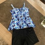 Adisputent Tankini Swimsuits for Women with Shorts Cross Push Tank Top Tummy Control Two Piece Swimwear High Waisted Photo 5