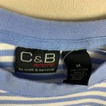 Croft & Barrow Vintage Y2K Striped Long Sleeve Sweatshirt Women Medium Oversized Photo 3