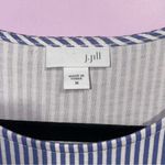 J Jill Soft Stretch Jersey Knit Midi Dress M Nautical ColorBlock Coastal Casual Black Size M Photo 4