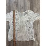 Anthropologie Meadow Rue Web of Lace Top Size M Photo 6