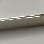 Gucci  Sterling Silver Double Beaded Chain Necklace w/ Logo Bar Pendant- Preowned Photo 7