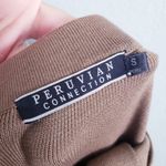Peruvian Connection  Brown Cotton Knit Long Skirt Photo 5