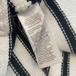 J.Crew Ivory Black Cotton Turtleneck Sweater in Stripe Size XS NWT Photo 4