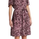 41Hawthorn LARGE Abstract Split Neck Waist Tie Pocketed Dress Photo 0