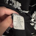 Denim 24/7 Black & White Floral Full Zip Lightweight Bomber Jacket Plus Size 24W Photo 4