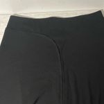 Adrienne Vittadini  Studio Women Black Basic Solid Rayon Ruffle Midi Skirt 12 Photo 6