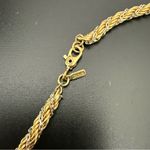 Monet Vintage  Signed Two-tone Gold & Silver Twisted Rope Chain 27" Necklace 29g. Photo 7