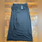 Lulus Carefree Deeamer High Waisted Knot Front Midi Skirt Photo 7