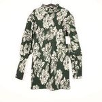 Free People NWT  Farrah Mini Dress in Emerald Green Photo 8