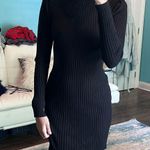 black ribbed sweater dress Size M Photo 0