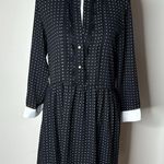 ZARA  Black and White Polka Dot Contrast Mini Dress Photo 1