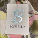 Sofibella‎ 13” Canvas Mid Rise Ruffle Floral Print Tennis Skirt Size XL White Photo 11