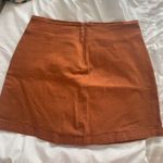 Women’s Mini Skirt Size Small Orange Photo 2