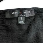 Romeo + Juliet Couture  Black Lace Detail Tunic Blouse Photo 5