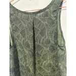 BRAEVE Dark Green Abstract Design Sleevelss Flowy Tank Top size Small Photo 6
